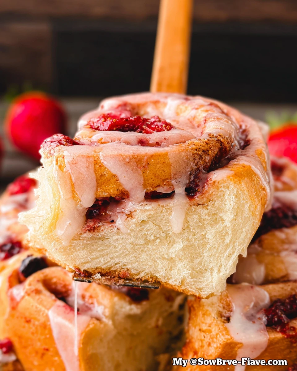 Strawberry Cinnamon Rolls