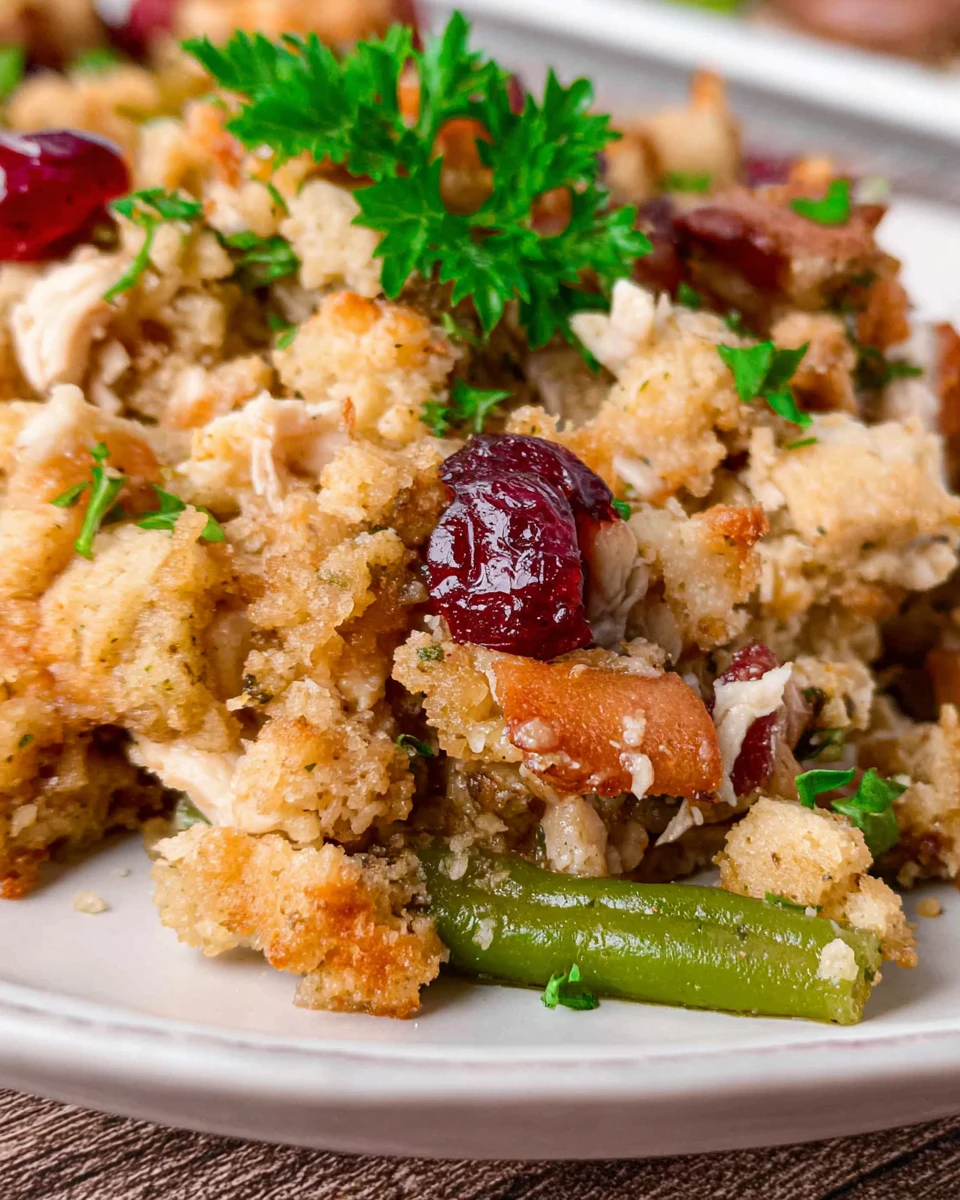 Turkey Stuffing Casserole