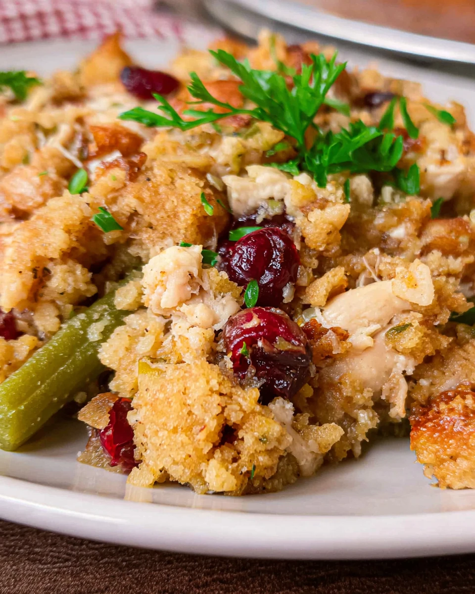 Turkey Stuffing Casserole