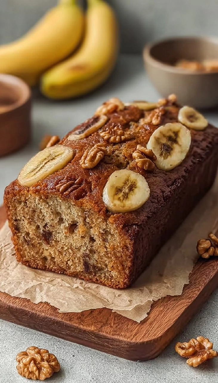 Banana Loaf With Walnuts