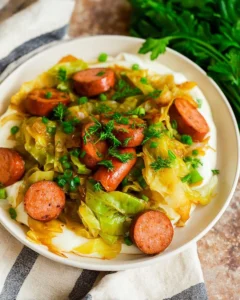 Cabbage-and-Sausage-Skillet-Recipe