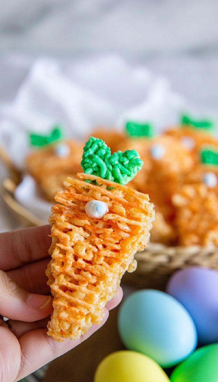 Carrot Easter Rice Krispie Treat Ideas
