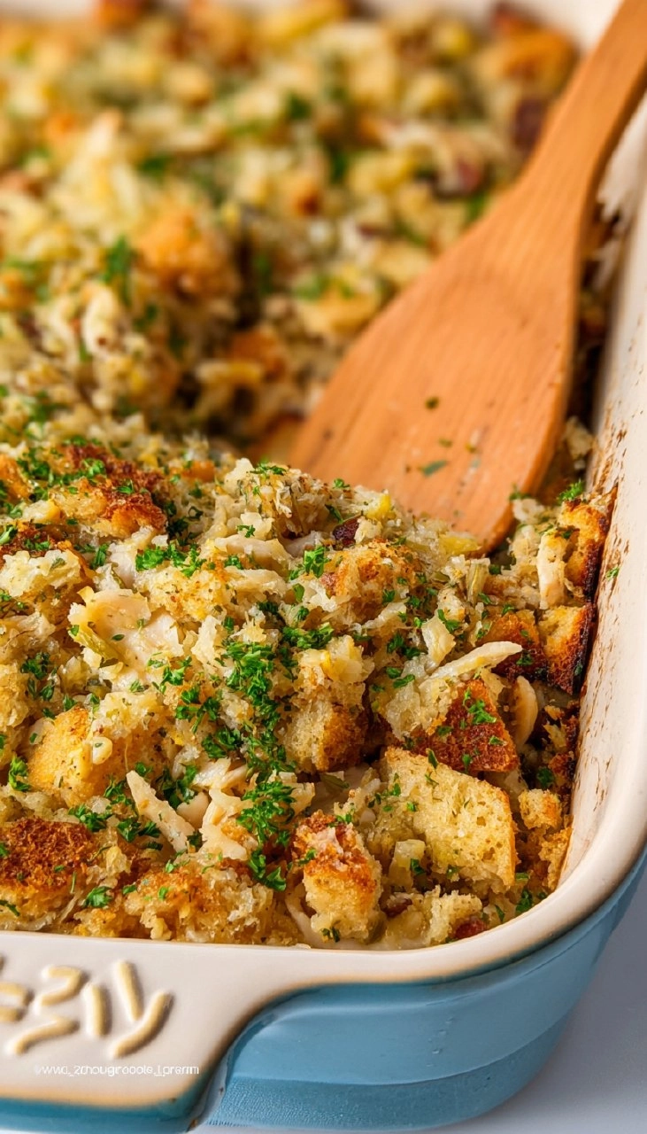 Chicken And Stuffing Casserole