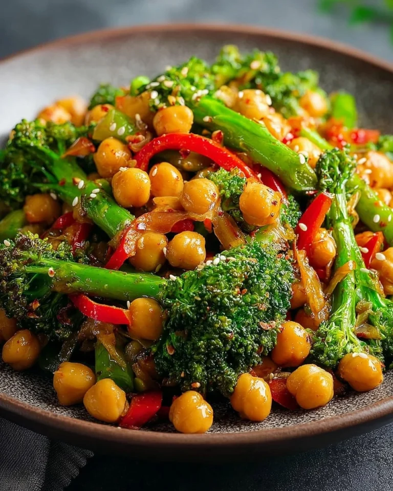 Chickpea-Broccoli-Stir-Fry-With-Garlic-Sauce-Recipe