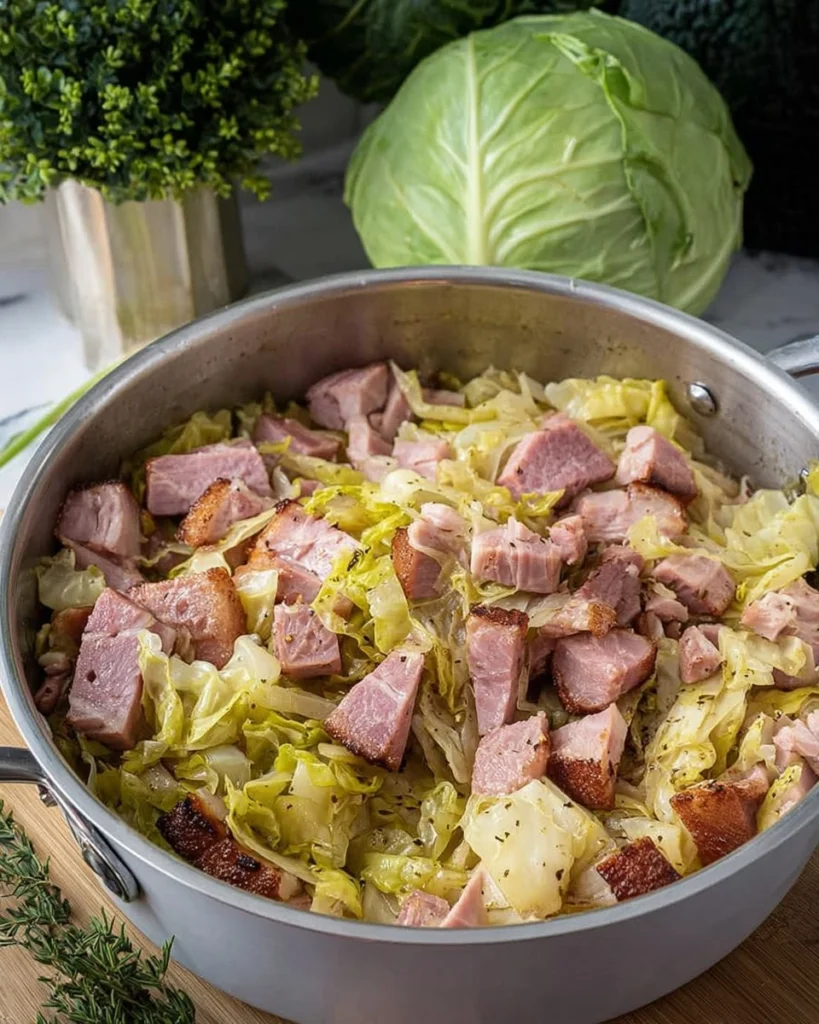 Fried-Ham-and-Cabbage-Recipe