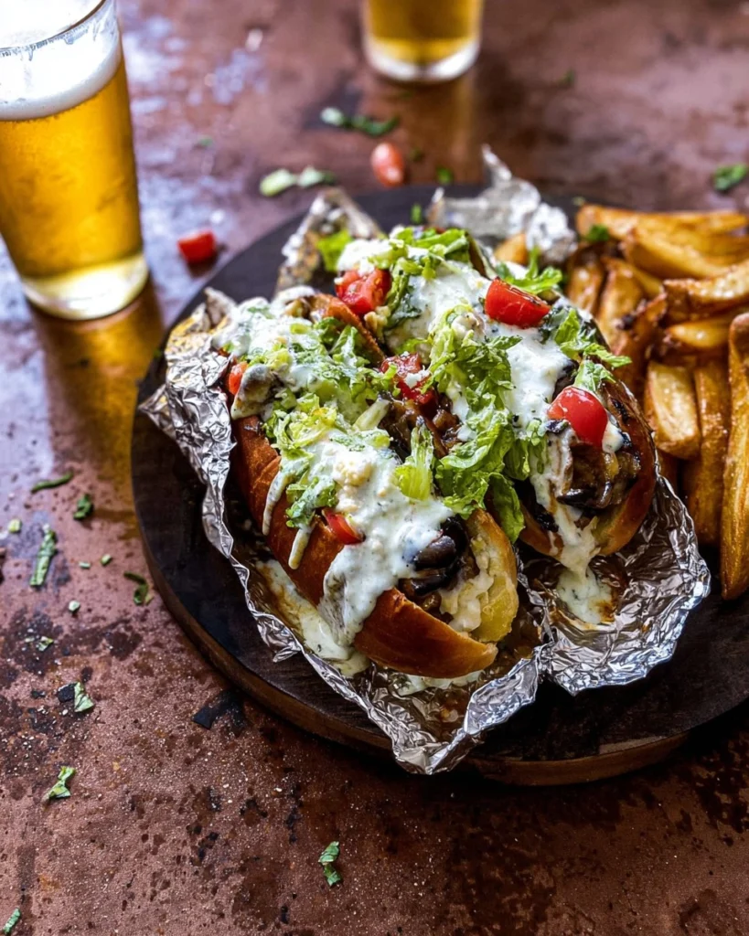 Greek-Feta-and-Melty-Gouda-Cheesesteak-Recipe