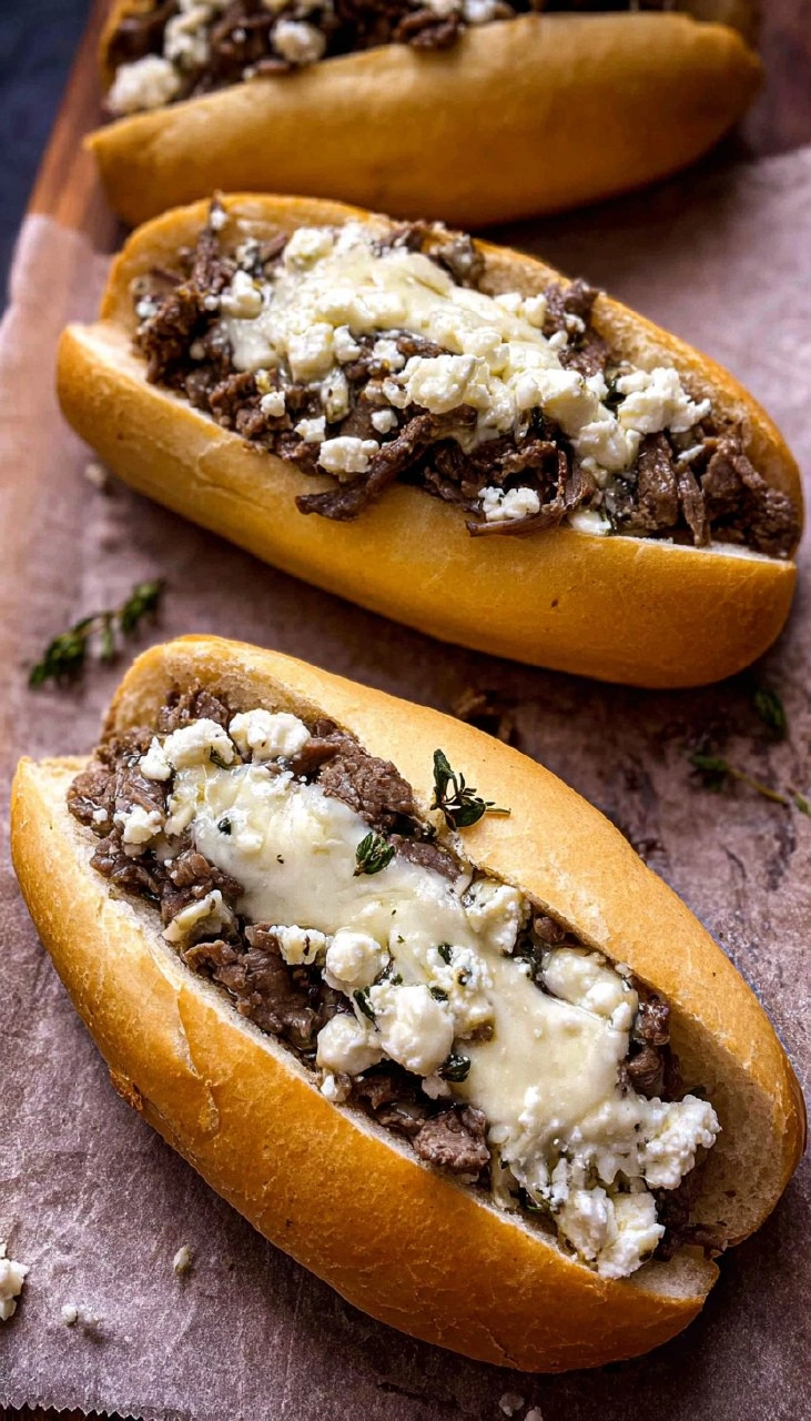 Greek Feta And Melty Gouda Cheesesteak 7 Greek Feta And Melty Gouda Cheesesteak