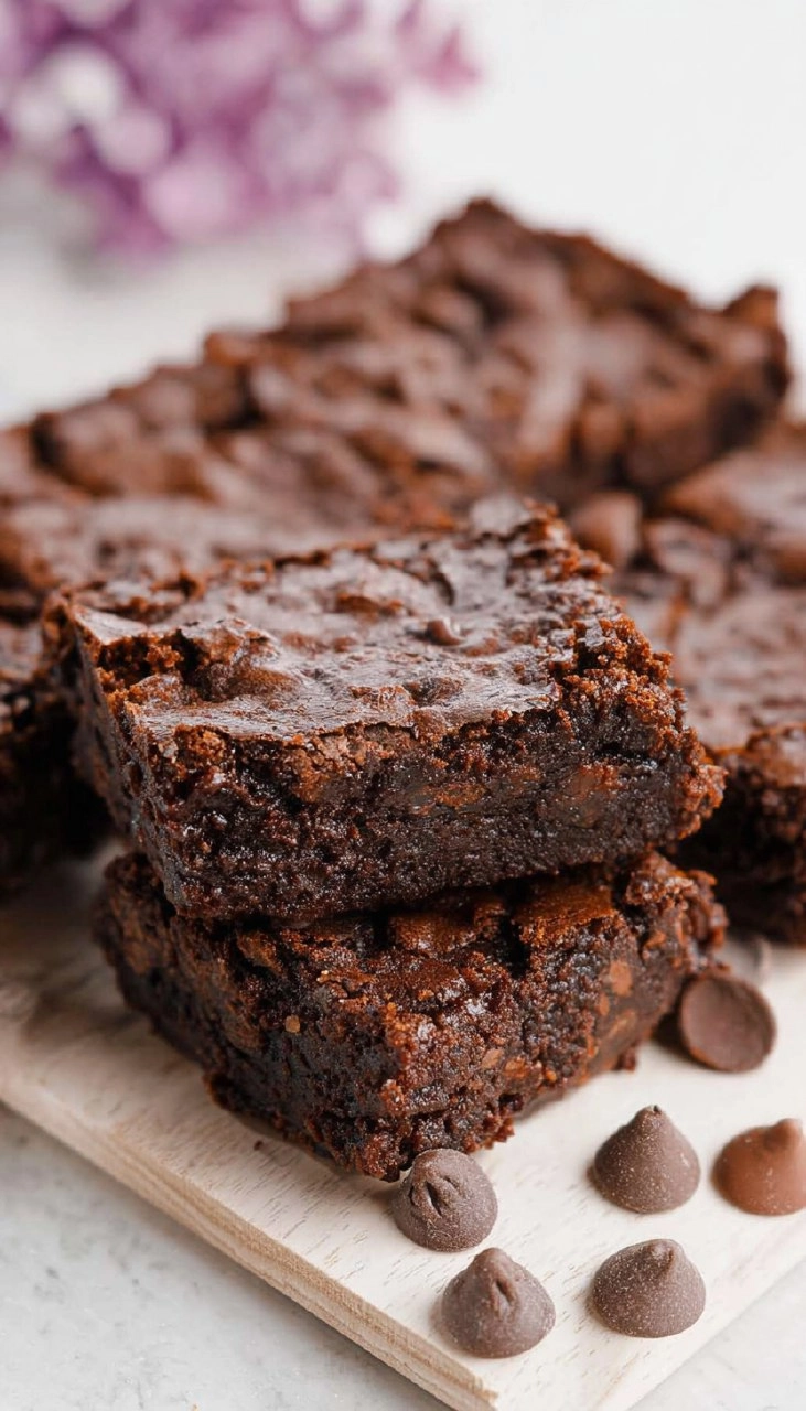 Greek Yogurt Brownies (Easy Eggless Brownie Recipe)