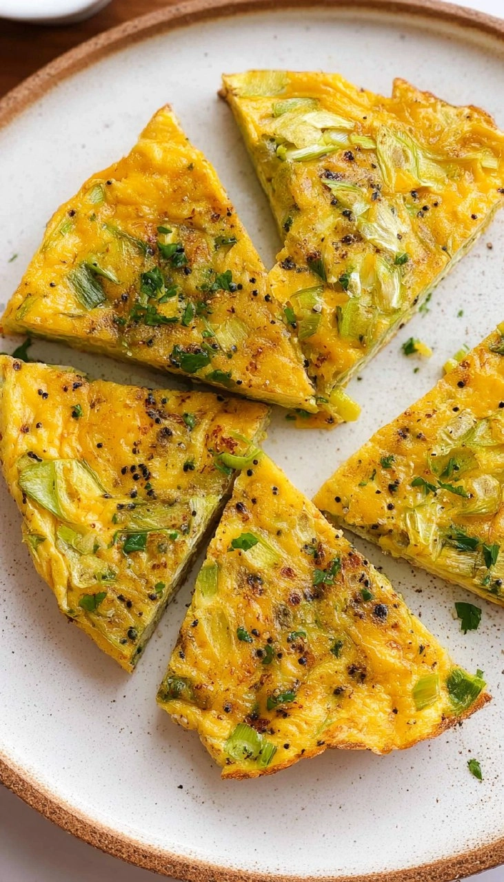 Leek Frittata 7 Leek Frittata