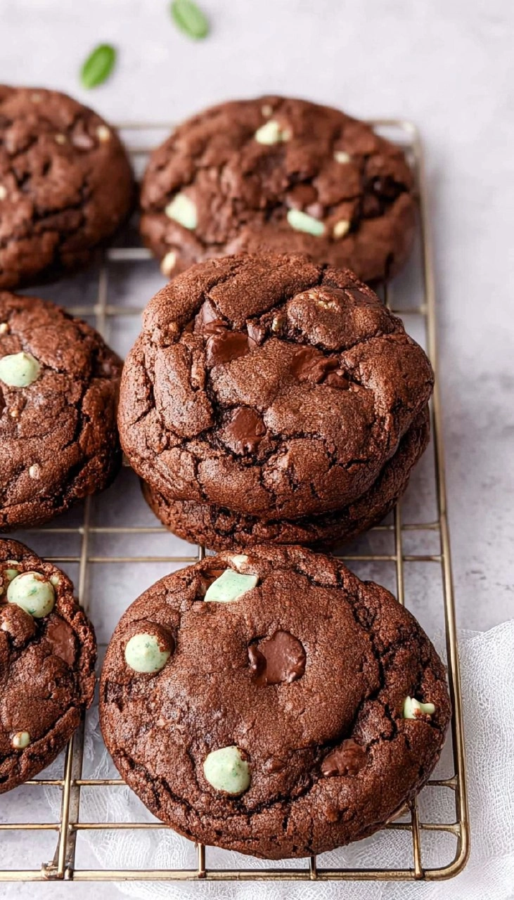 Mint Chip Chocolate Cookies