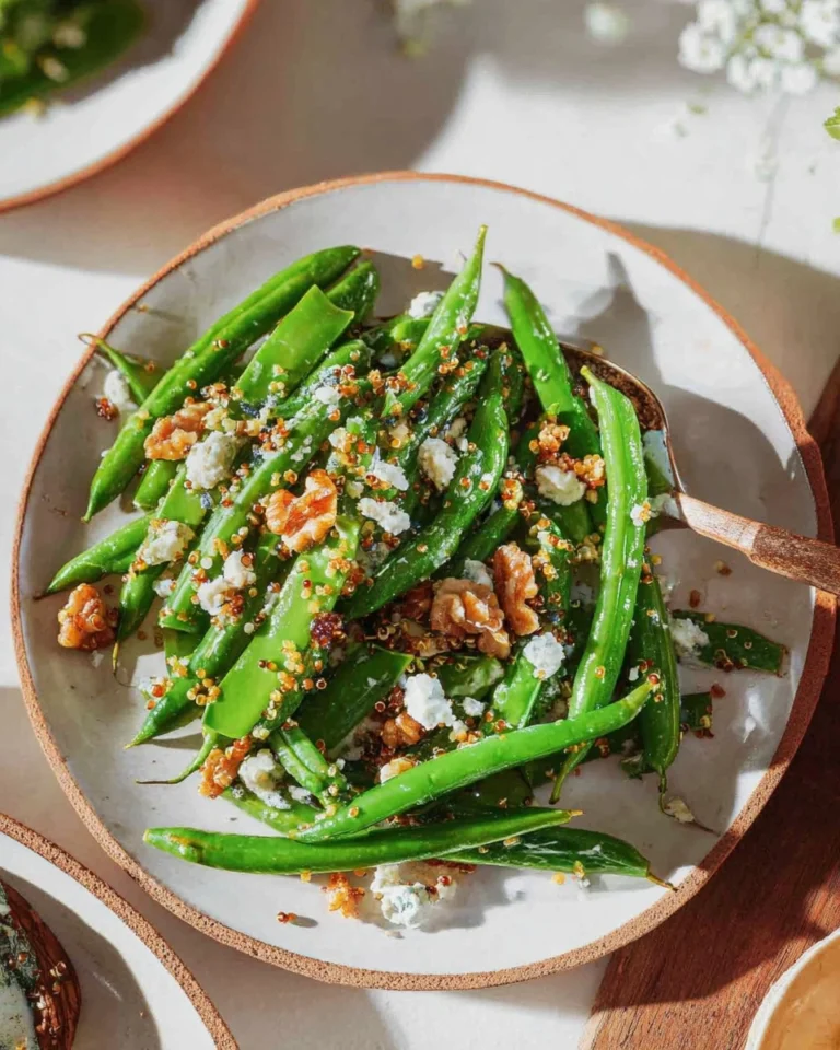 Snap-Pea-Salad-With-Green-Beans-Walnuts-And-Quinoa-Recipe
