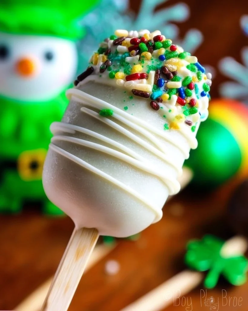 St.-Patricks-Day-Cake-Pops-with-Rainbow-Sprinkles-Recipe