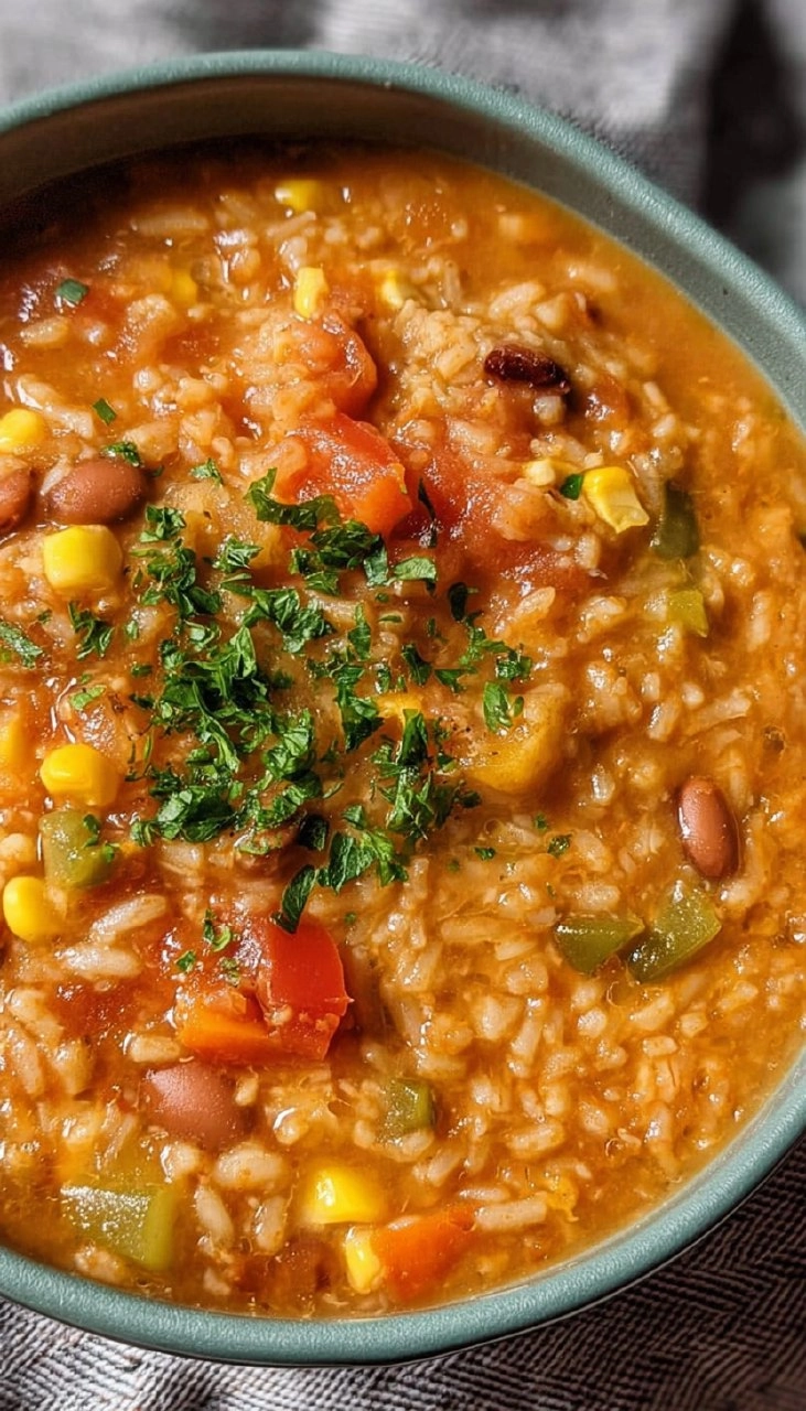 Vegan Charro Bean And Rice Soup