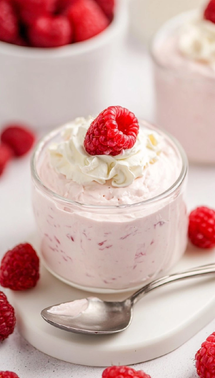 White Chocolate Raspberry Mousse