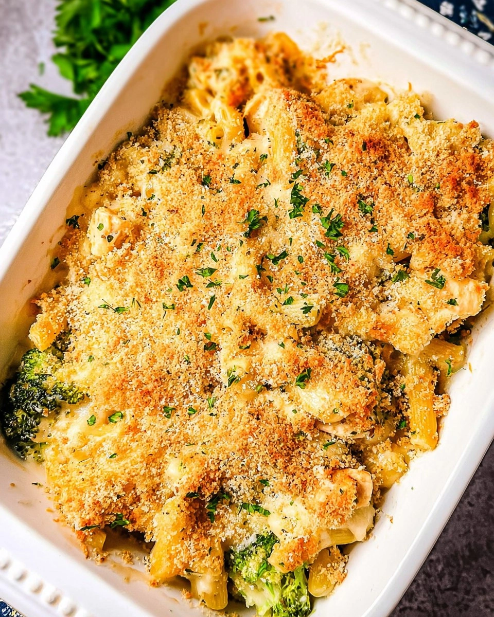 Alfredo Chicken Broccoli Bake