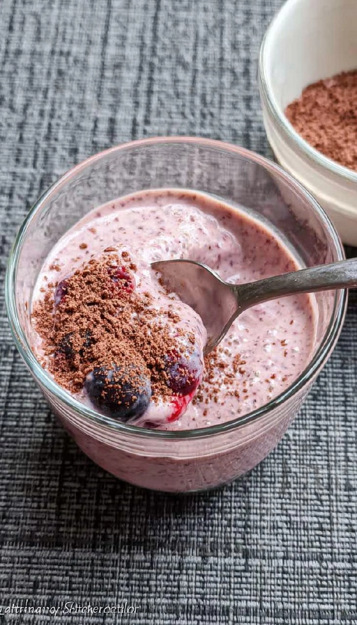 Berry Kefir Chia Pudding