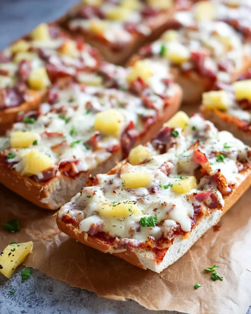 French-Bread-Hawaiian-Pizza-Recipe