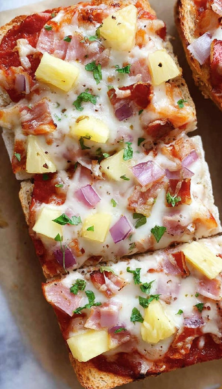 French Bread Hawaiian Pizza