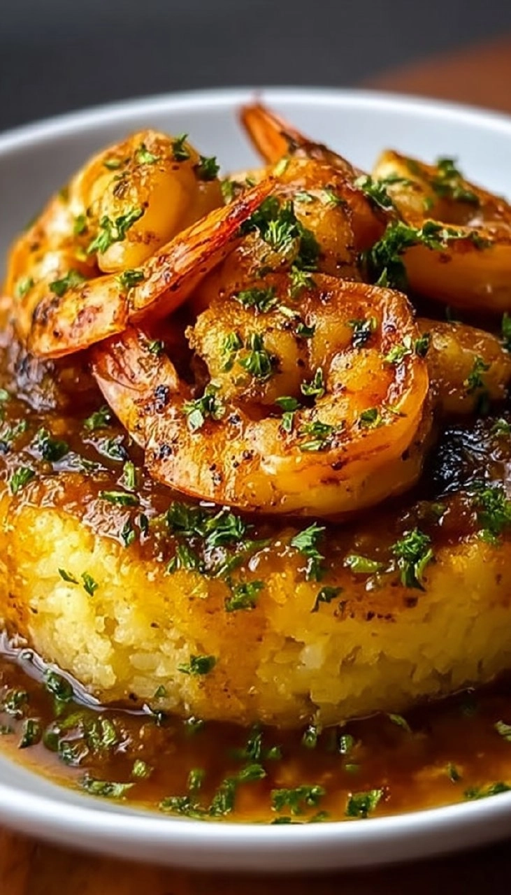 Garlic Shrimp Mofongo