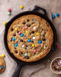 Giant-Cadbury-Mini-Egg-Skillet-Cookie-Recipe