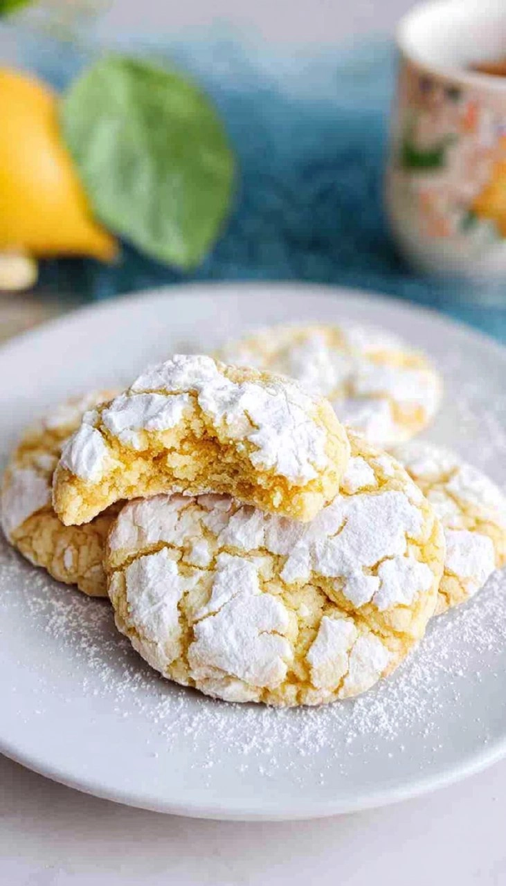Lemon Crinkle Cookies