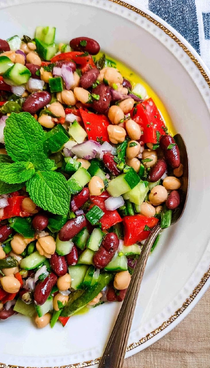 Mediterranean Three Bean Salad