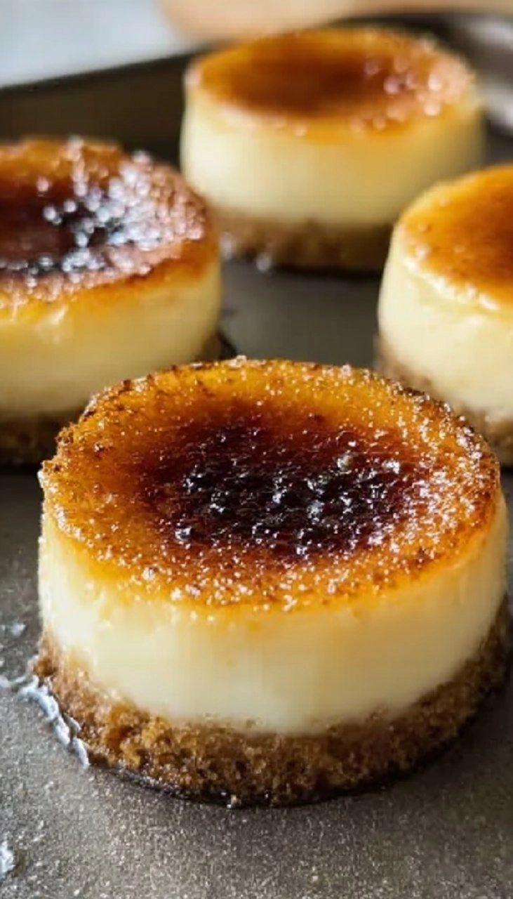 Mini Crème Brûlée Cheesecakes