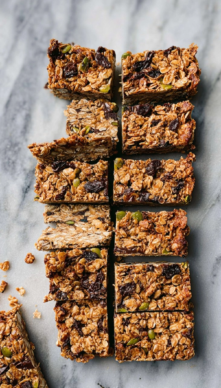Peanut Butter Chocolate Granola Bars