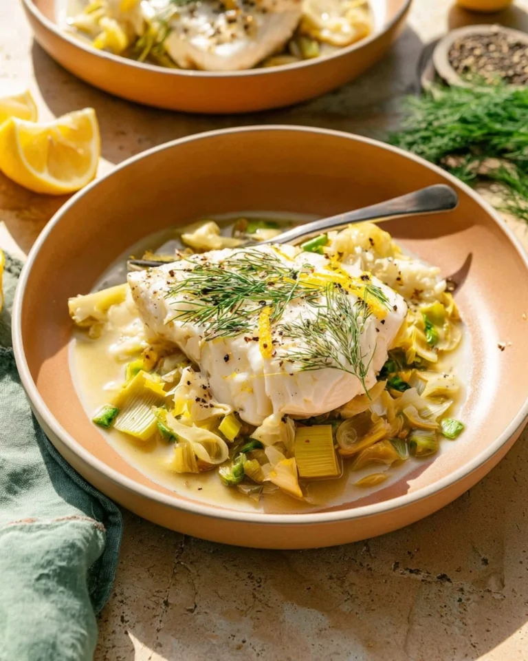 Poached-Halibut-With-Leeks-Recipe