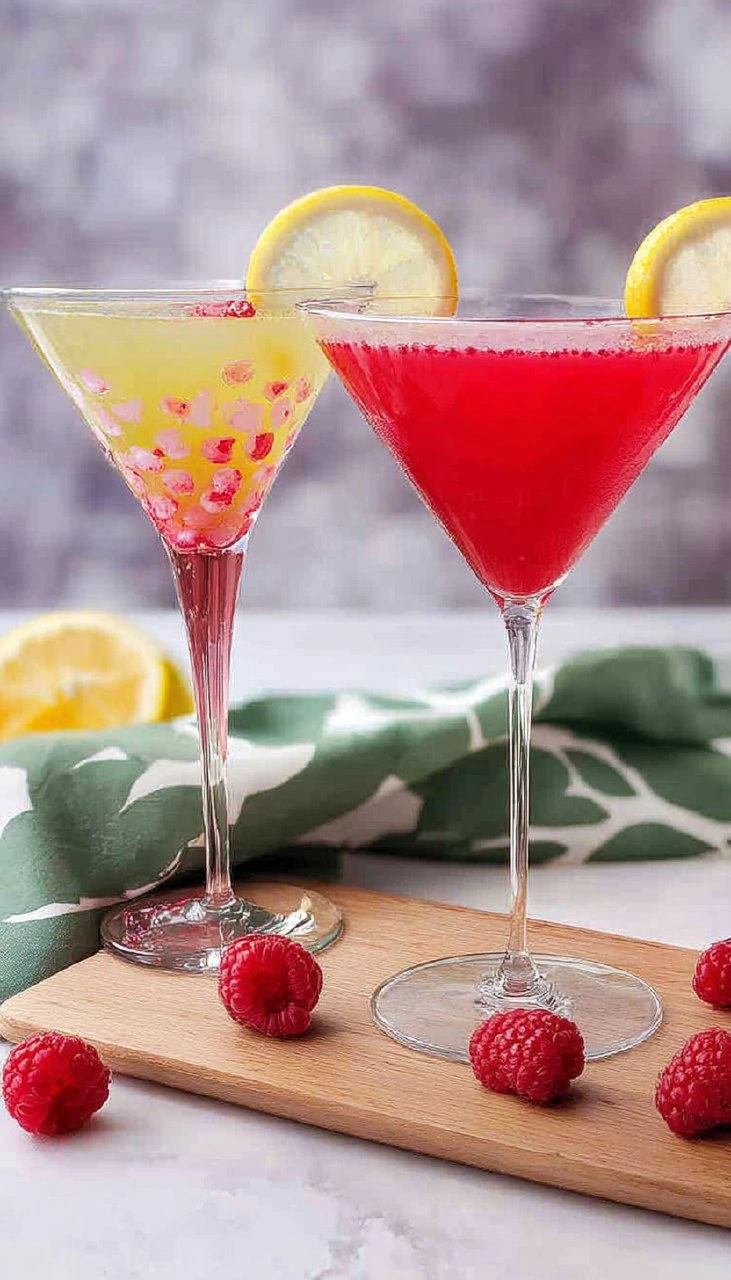 Raspberry Lemon Drop Martini