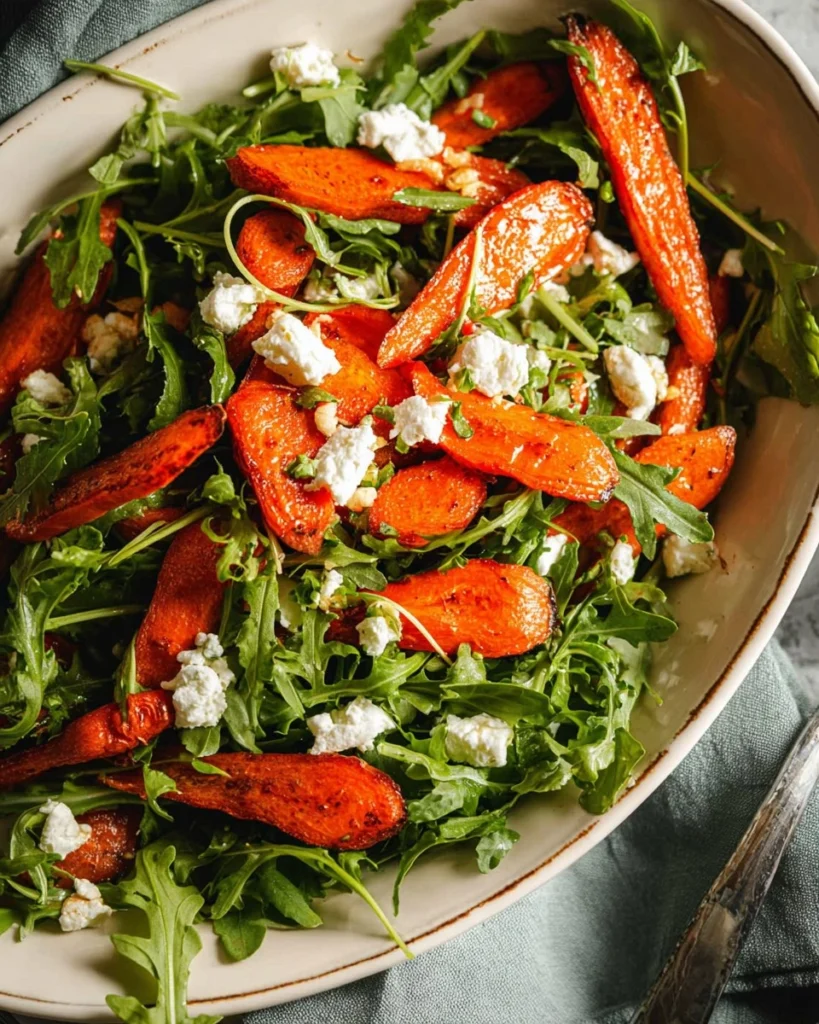 Roasted-Carrot-Salad-with-Feta-and-Arugula-Recipe