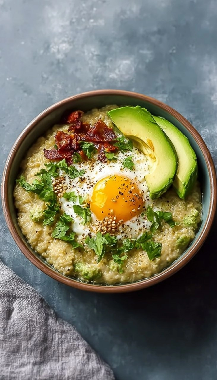 Savory Avocado Oatmeal