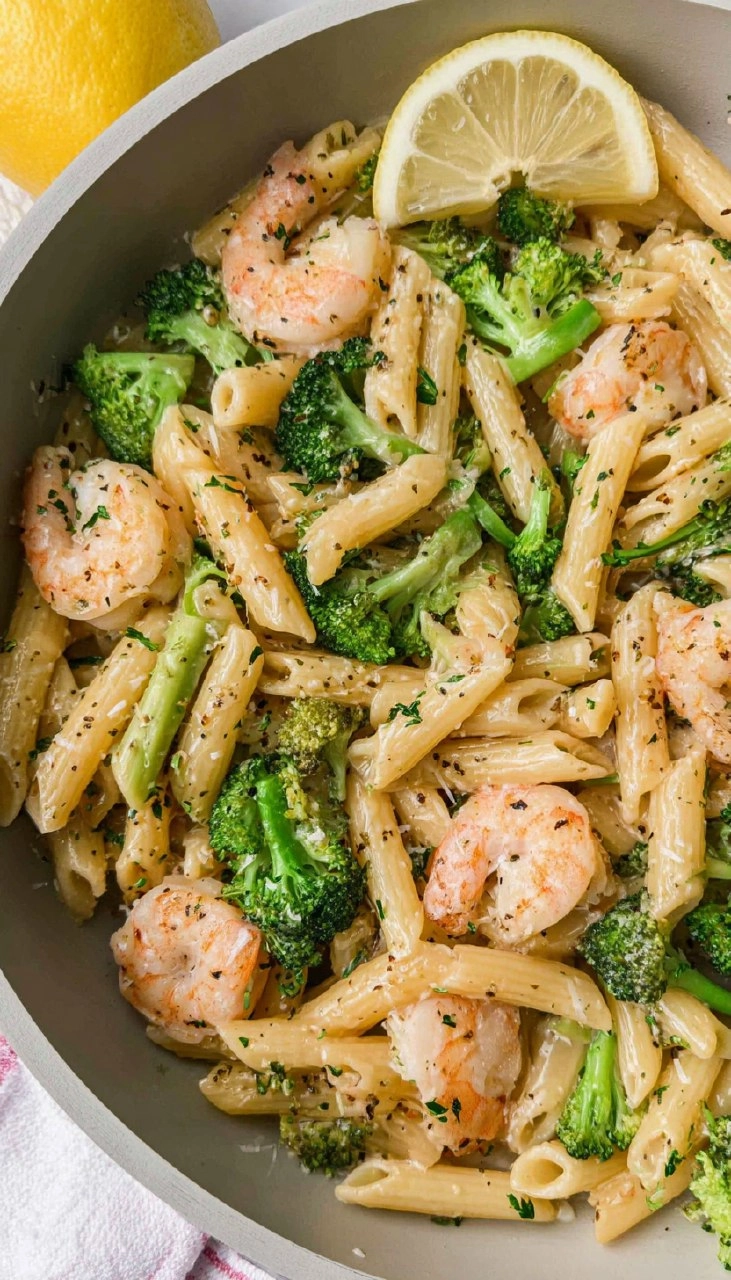 Shrimp &Amp; Broccoli Pasta