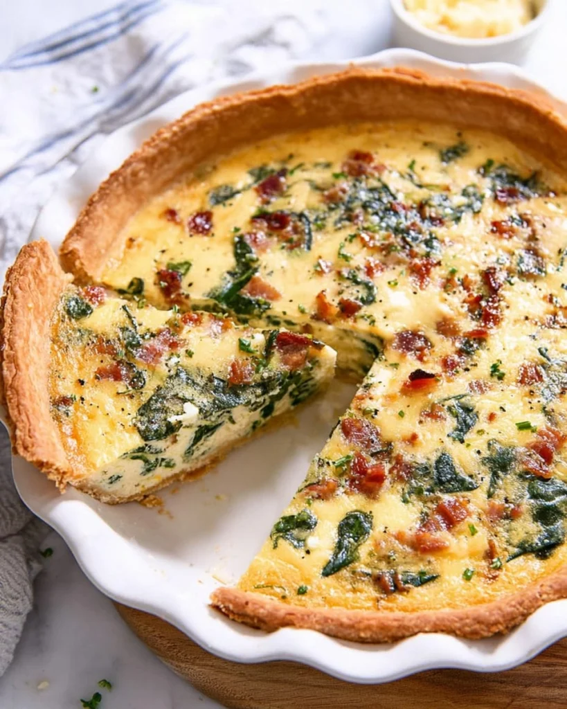 Spinach-and-Bacon-Quiche-Recipe