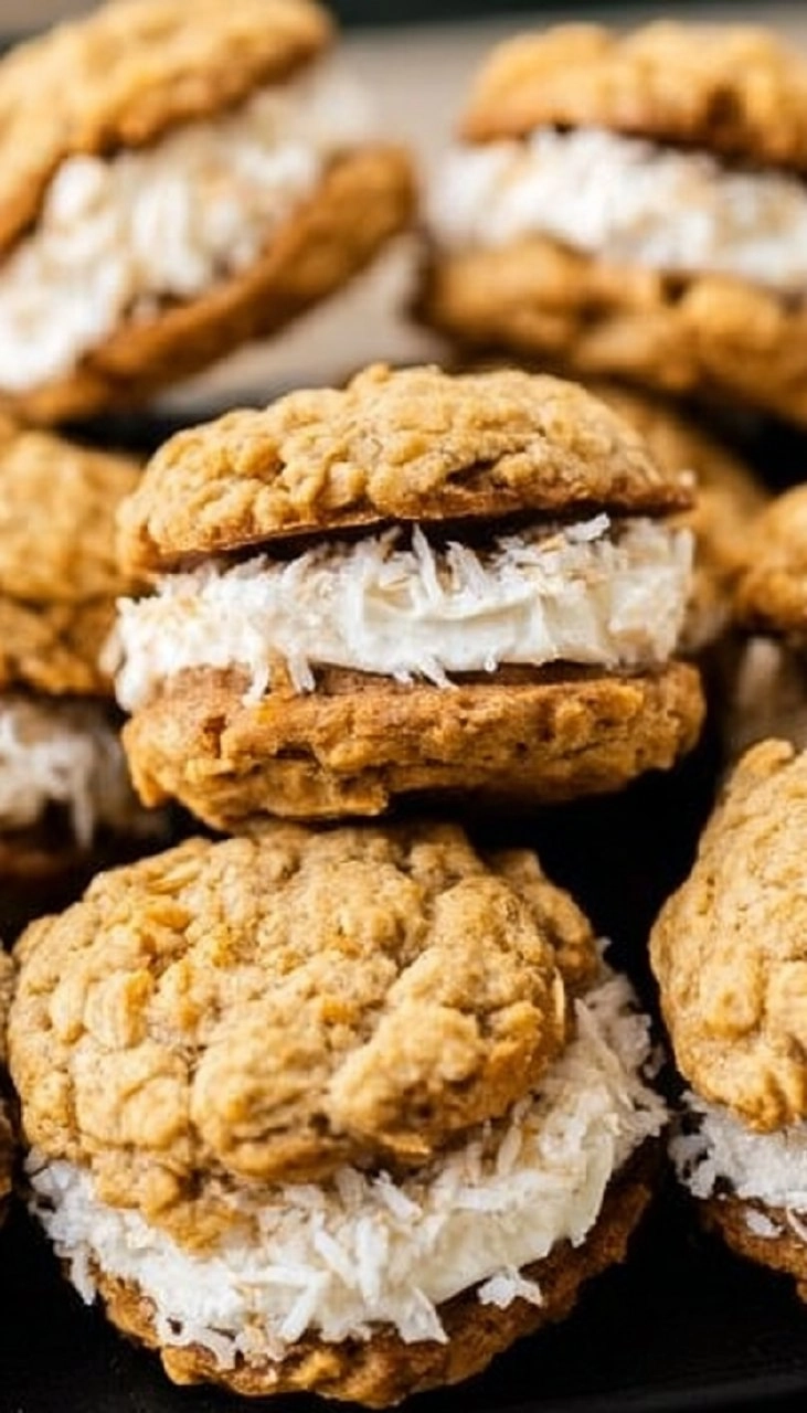 Coconut Oatmeal Cream Pies