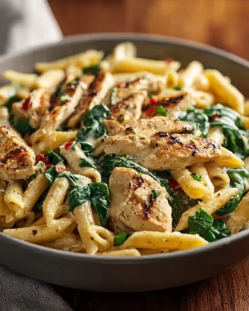 Cozy-Chicken-Spinach-Penne-Recipe