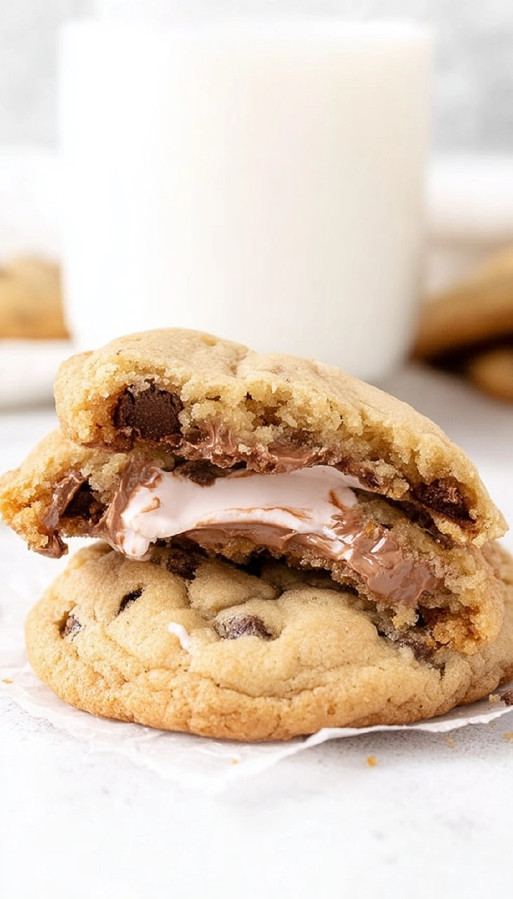 Cream Egg Stuffed Cookies