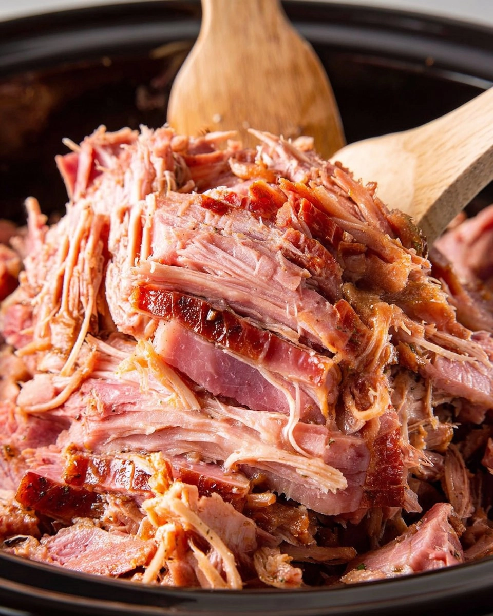 Crock Pot Pulled Ham
