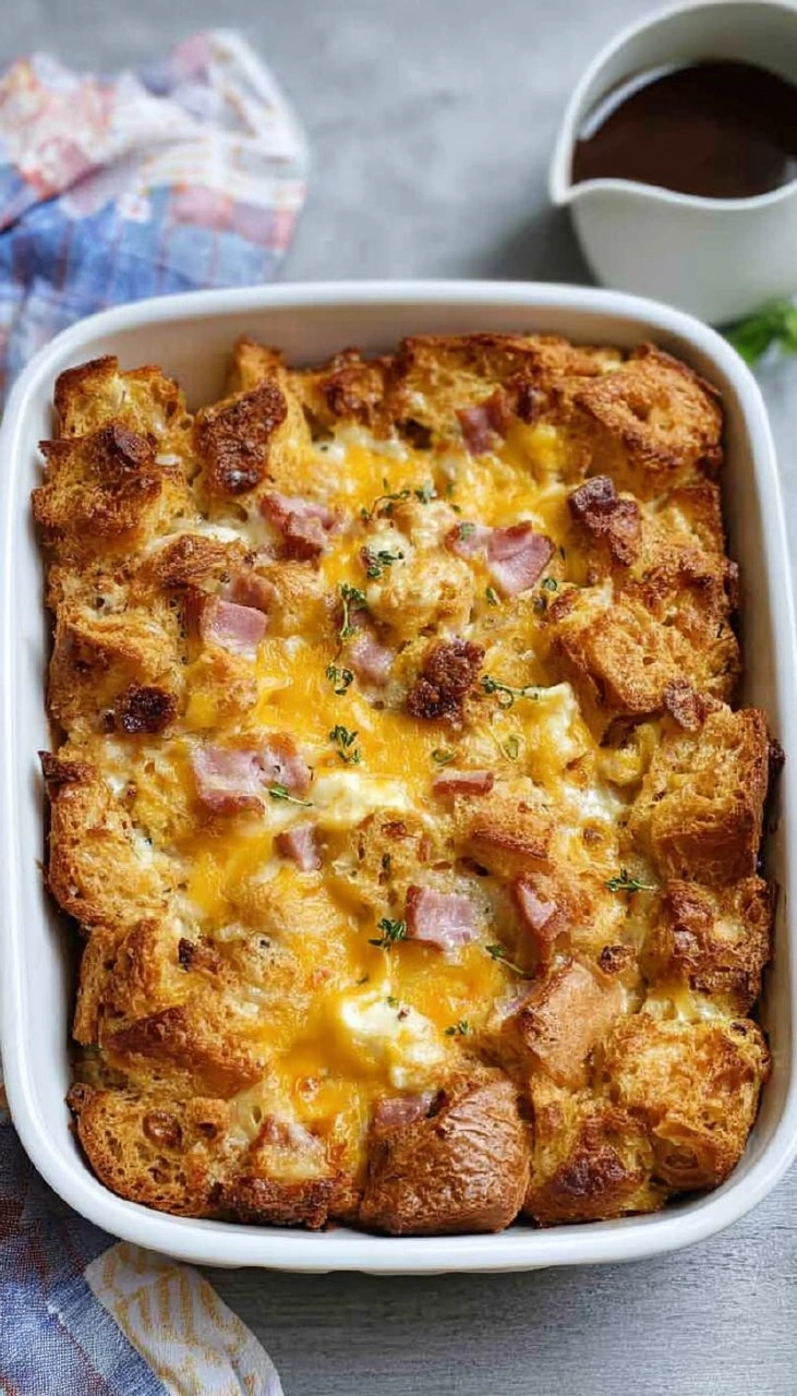 Croissant Breakfast Casserole