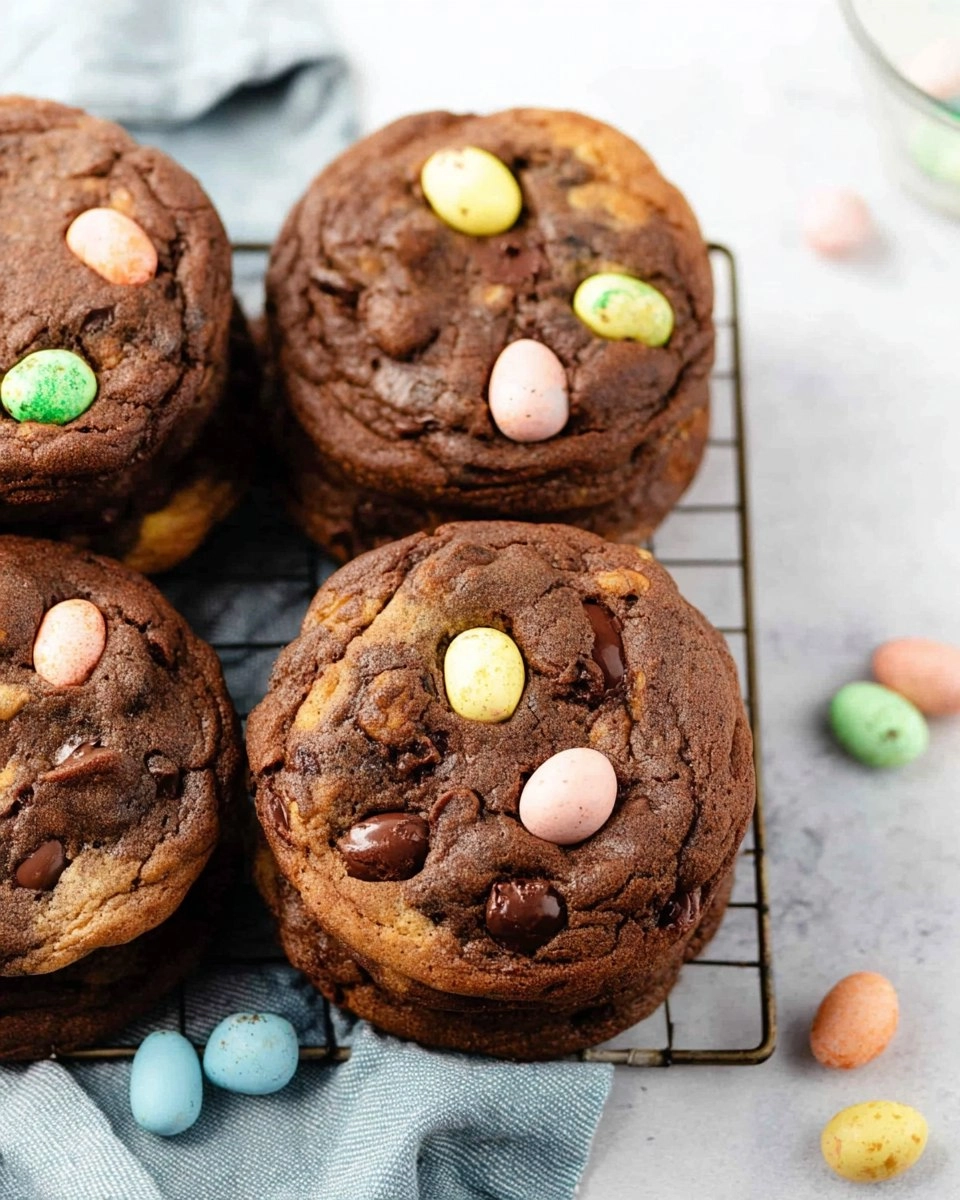 Mini Egg Chocolate Cookies