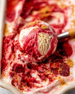 No-Churn-Strawberry-Cheesecake-Ice-Cream-Recipe