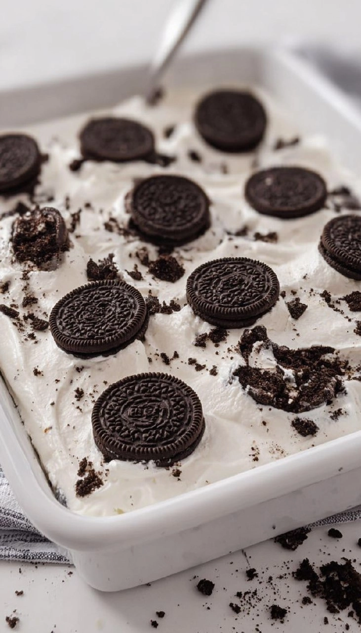 Oreo Poke Cake