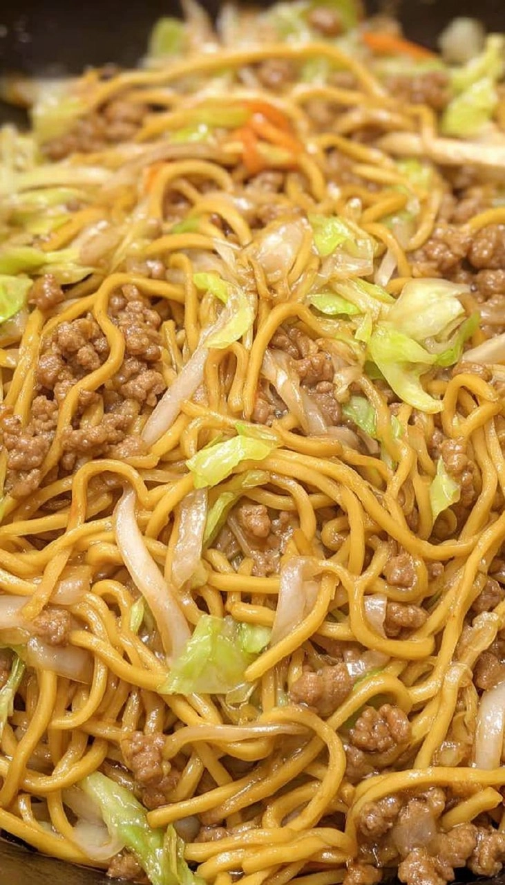 Pancit Canton With Ground Pork And Cabbage 7 Pancit Canton With Ground Pork And Cabbage