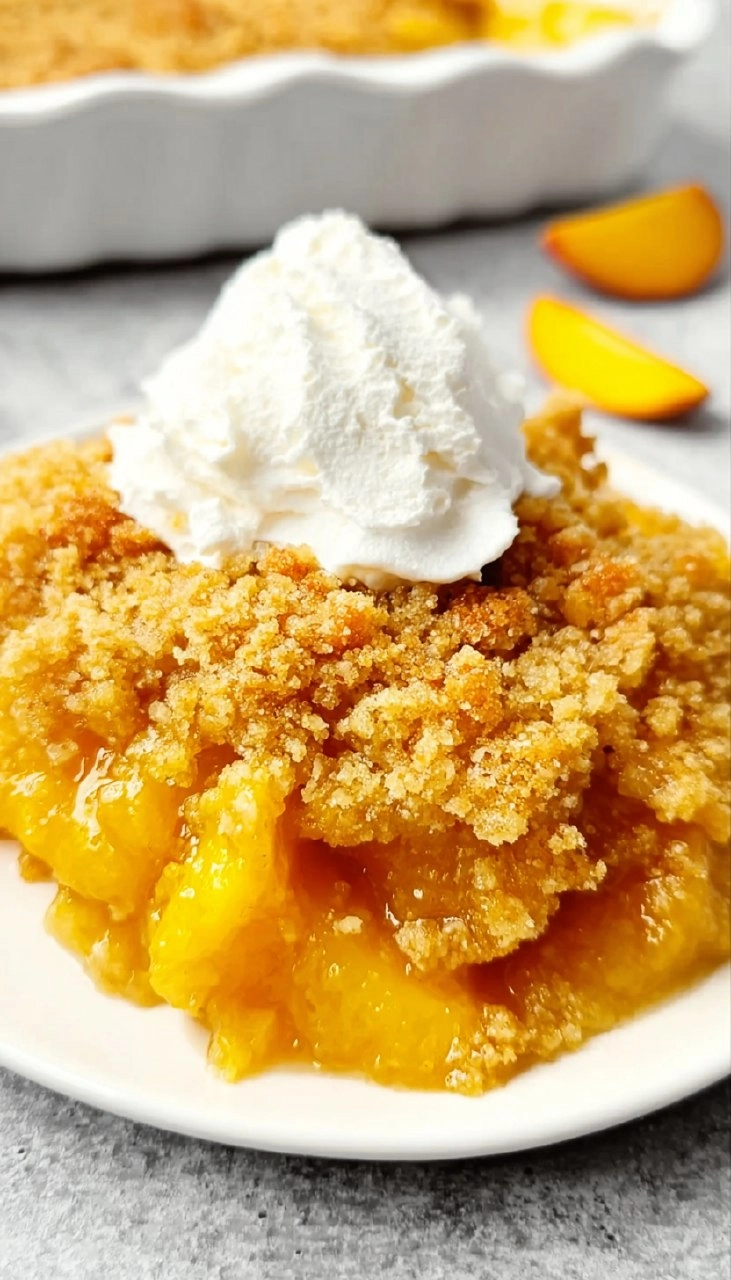 Peach Dump Cake