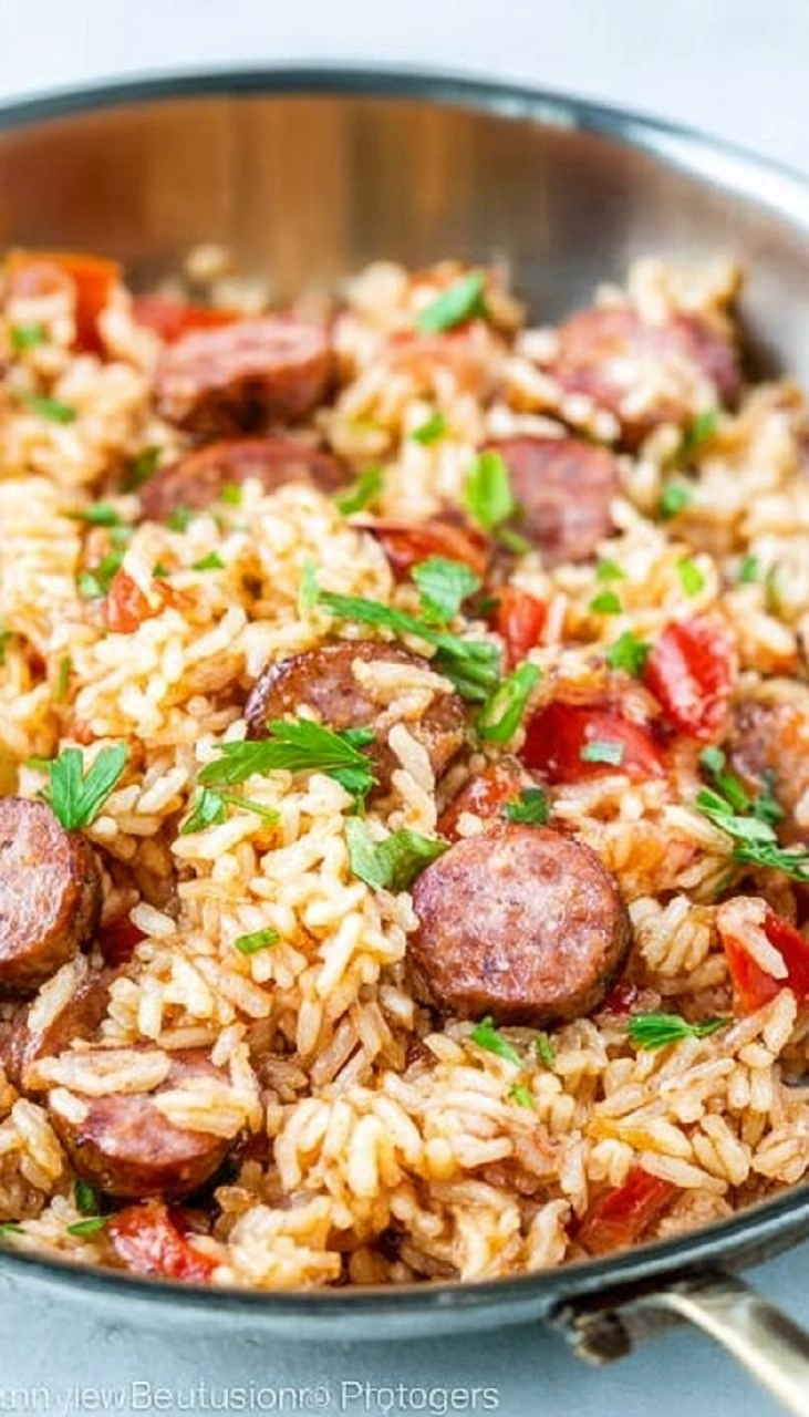 Sausage &Amp; Rice Skillet