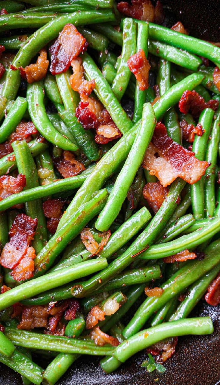 Skillet Green Beans With Bacon