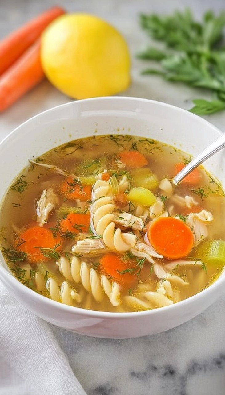 Slow Cooker Ground Chicken Noodle Soup