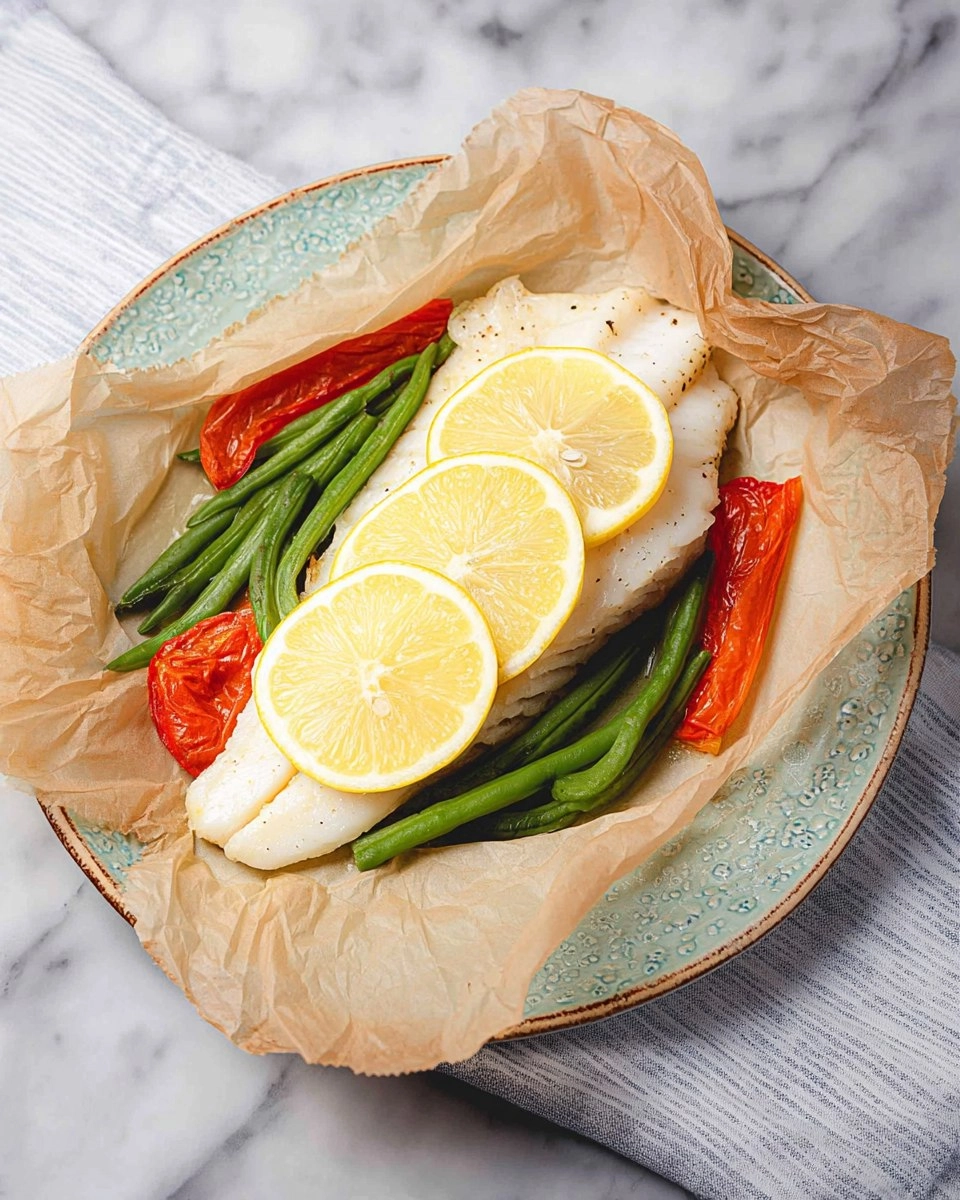 Baked White Fish In Parchment With Lemon And Vegetables 6 Baked White Fish In Parchment With Lemon And Vegetables