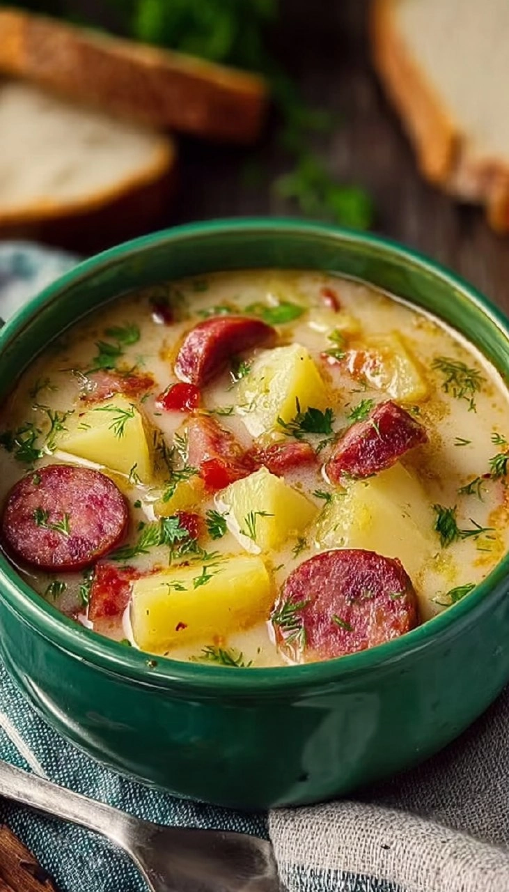 Cozy Kielbasa Potato Soup