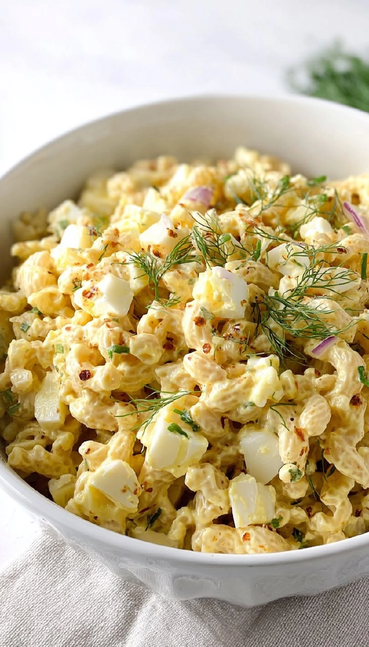 Deviled Eggs Pasta Salad